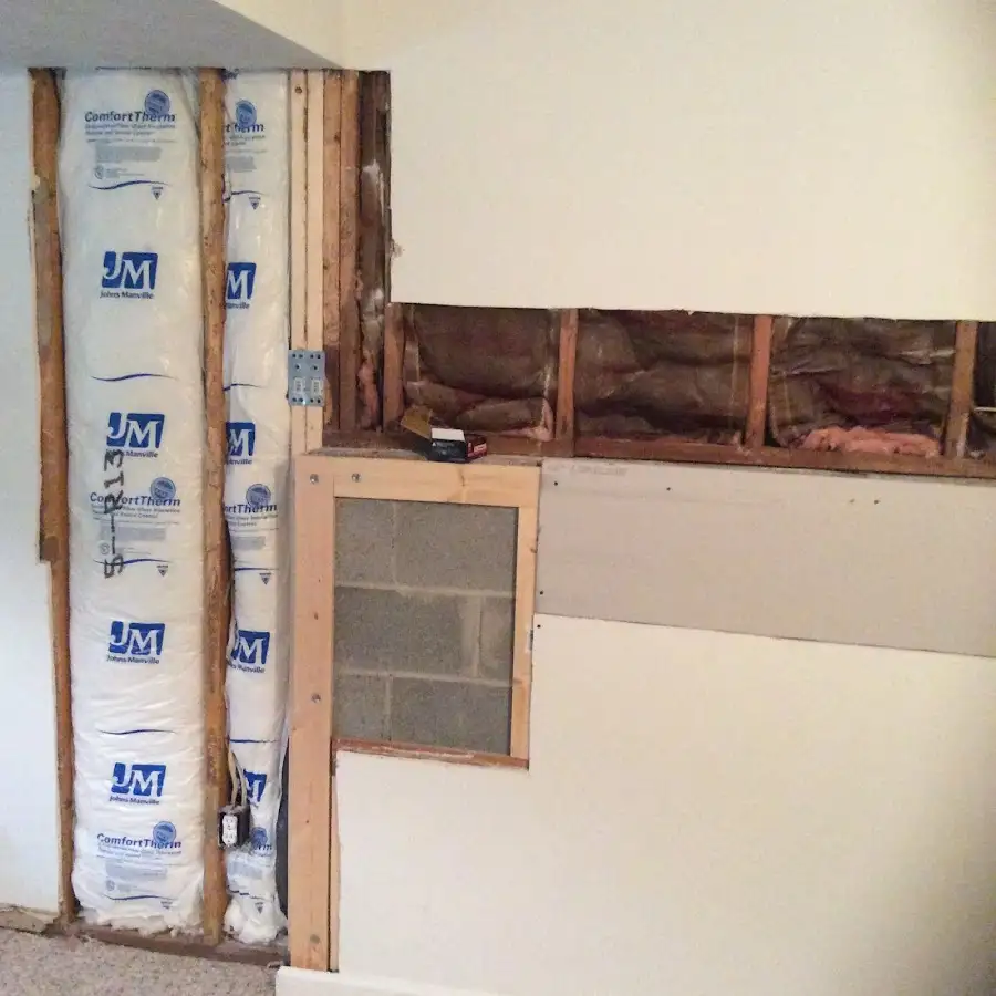Wall insulation replacement during Structural Drying in Gorham